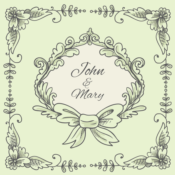 婚礼花环图片下载