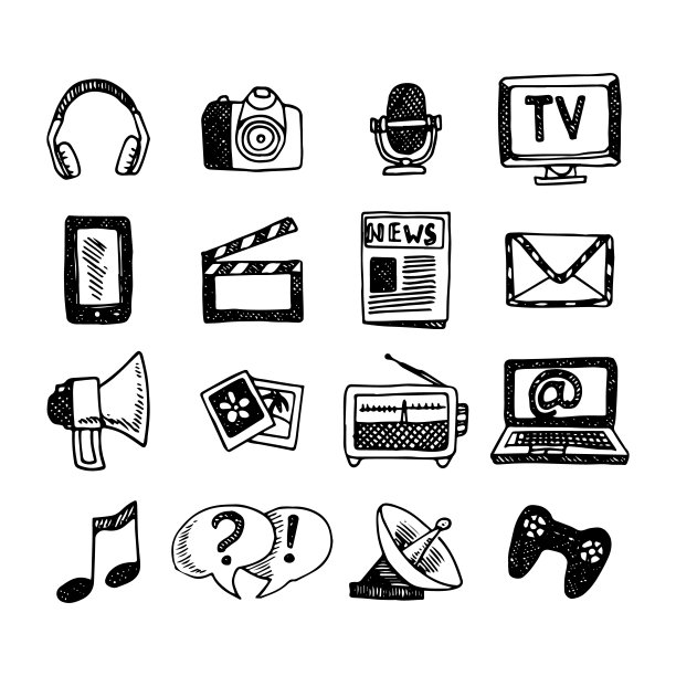 媒体图标图片下载