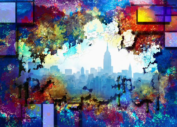 纽约的天际线图片下载