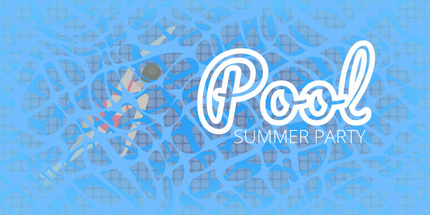 这个女孩在海里游泳或在水下游泳。背景矢量图图片下载