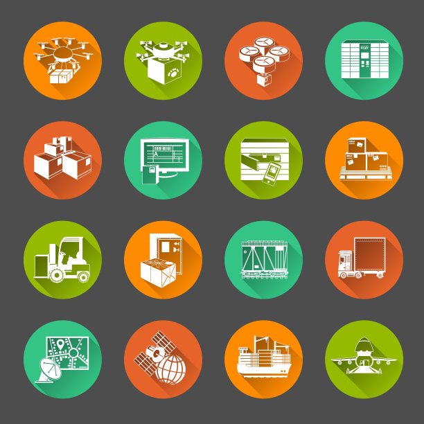 全新物流图标圈图片下载