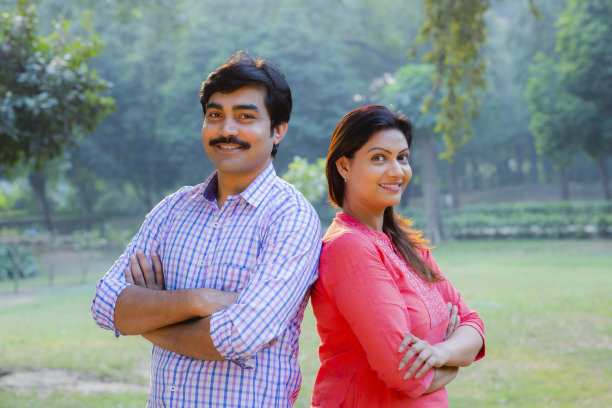 印度夫妇-股票图像图片下载