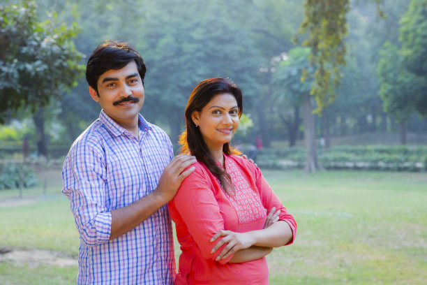 印度夫妇-股票图像图片下载