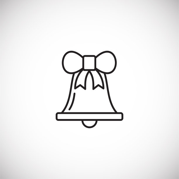 圣诞节相关的玩具图标大纲的背景图形和网页设计。创意插图概念符号的web或移动应用程序。图片下载