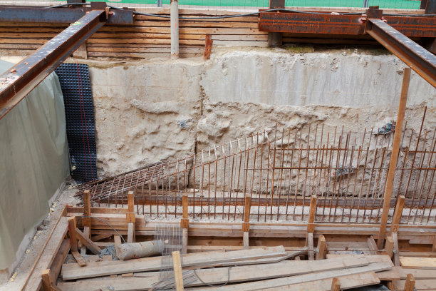 杜塞尔多夫的地铁施工现场图片下载