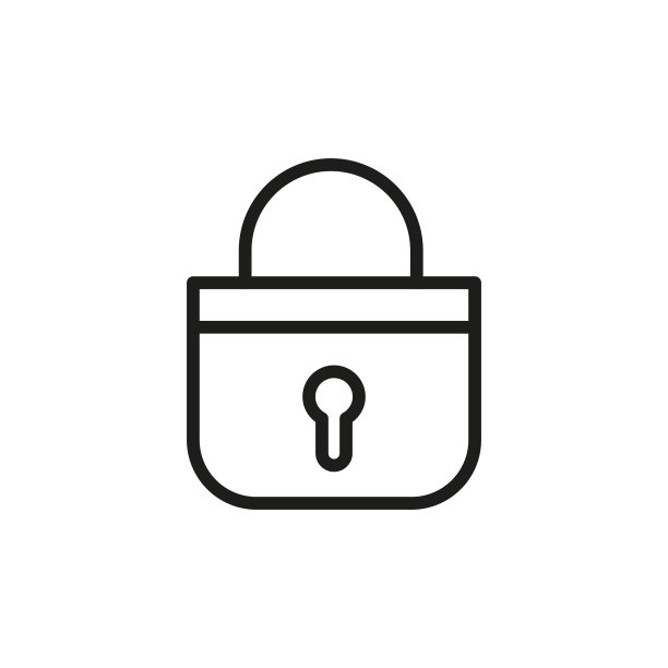 简约锁线图标图片下载
