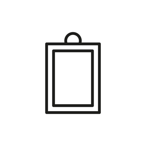 简约剪贴板线性图标图片下载