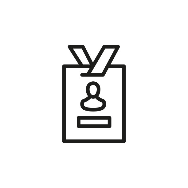 简易名片线条图标图片下载