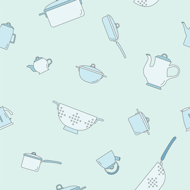 厨房餐具背景05图片下载