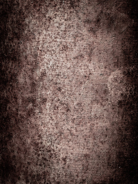 黑色粗糙的纹理生锈的金属背景与Vignette图片下载