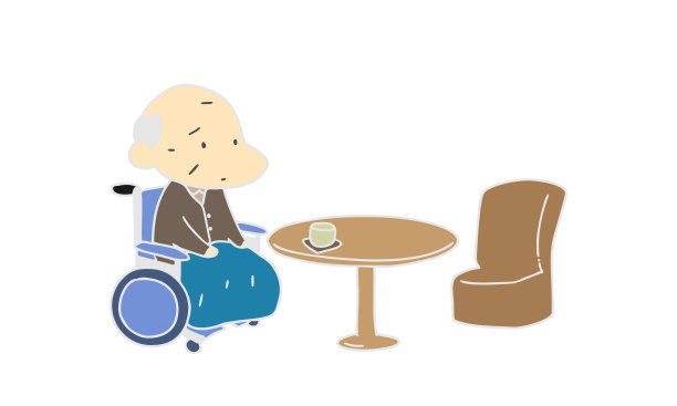 关怀:老人，孤独寂寞图片下载