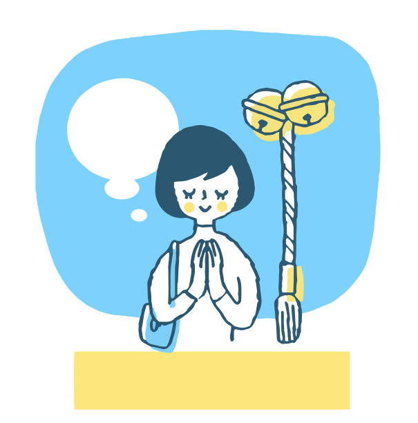 参拜日本神社的妇女图片下载