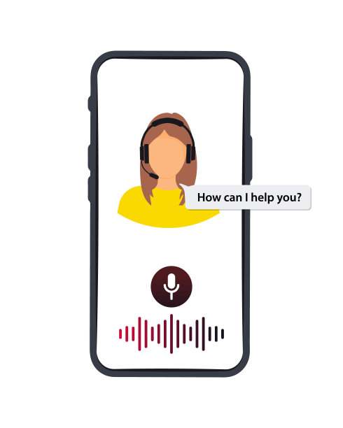 支持服务向量图标。呼叫中心。客户和运营商，全天候在线技术支持。智能手机上的帮助服务。在线帮助，热线接线员。语音留言，私人助理图片下载