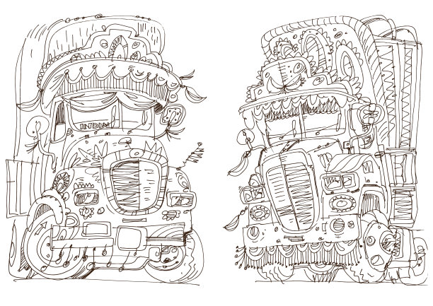 装饰印度卡车图片下载