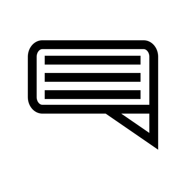 文字信息矢量图标，语音气泡符号。现代，简单的平面矢量插图网站或移动应用程序图片下载
