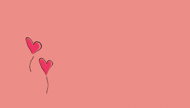 绘制在工艺材料上的心的插图。图片下载