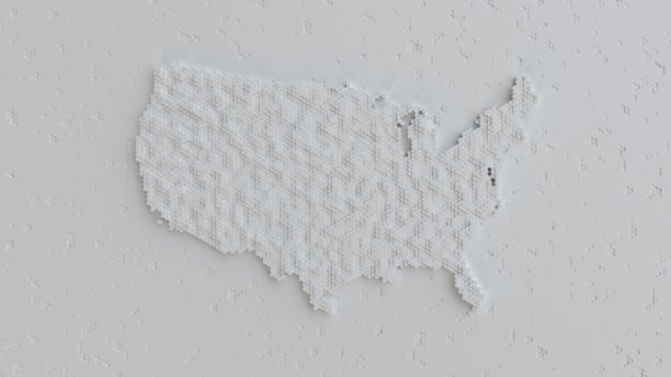 美国马赛克瓷砖抽象地图图片下载