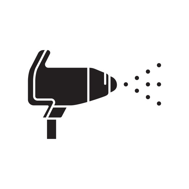 剪影喷雾器或雾化器图标图片下载