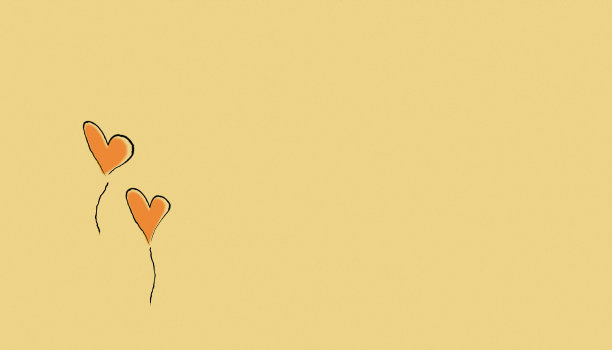 绘制在工艺材料上的心的插图。图片下载