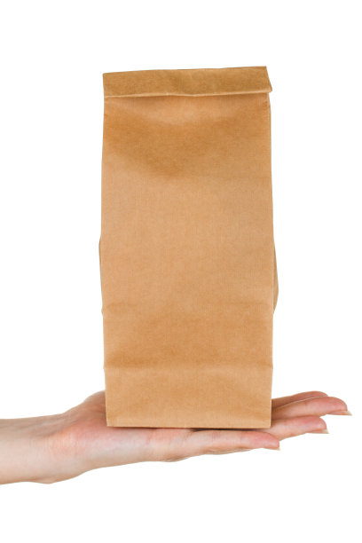 女性的手掌和一个纸袋图片下载