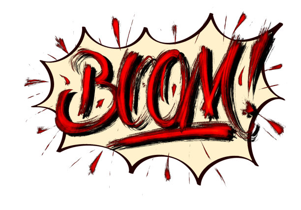 繁荣!-漫画演讲气泡插图图片下载