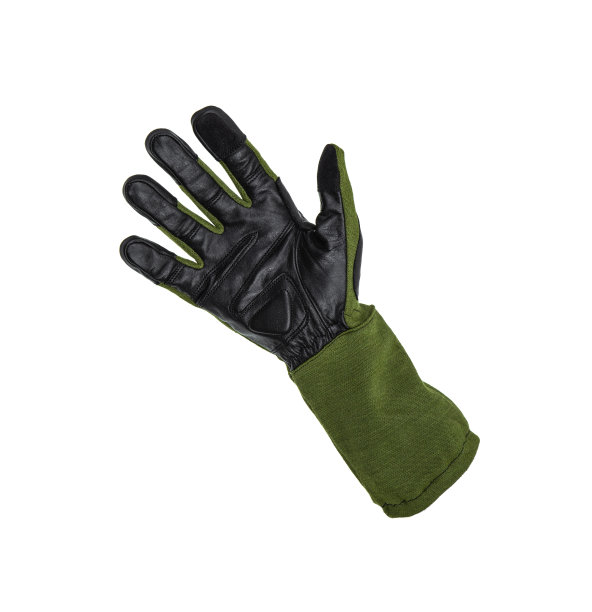 军用手套，战术手套，防护手套隔离白色背景。的手腕。狩猎全指手套孤立在白色图片下载