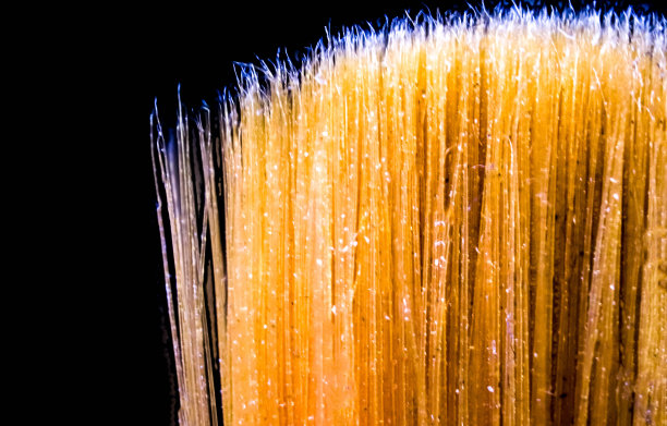 油漆刷头特写图片下载