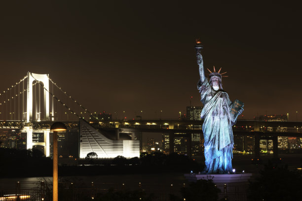 东京附近台场市的夜景图片下载