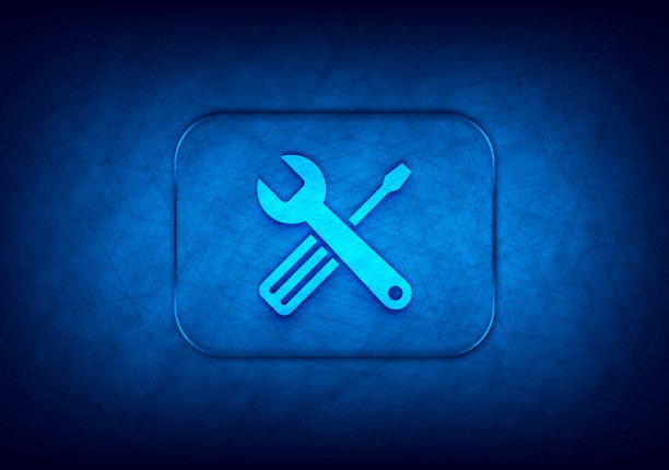 工具图标抽象数字设计蓝色背景图片下载