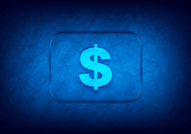 美元符号图标抽象数字设计蓝色背景图片下载