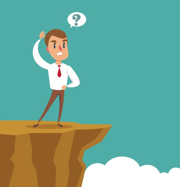 商人想，困惑，有一个问号在一个气泡图片下载