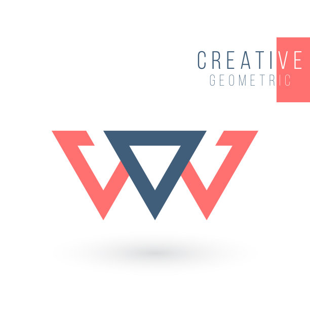 创意三位一体的未来主义三角形标志设计的公司标志。公司技术几何身份概念。股票矢量插图孤立的白色背景。图片下载