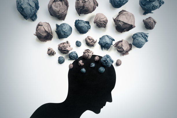 焦虑、抑郁和消极情绪或头脑风暴图片下载