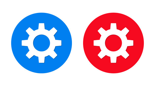 设置图标平面时髦的圆形按钮设置图片下载