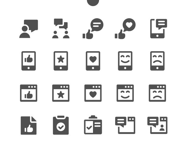 情感v5 UI像素完美精心制作的矢量实体图标48x48准备为24x24网格Web图形和应用程序。简单的最小的象形图图片下载