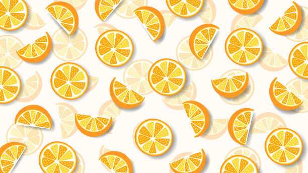 新鲜的酸橙片。热带夏季水果无缝图案背景。图片下载