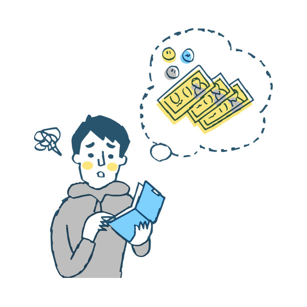 男人和钱看钱包里的东西图片下载