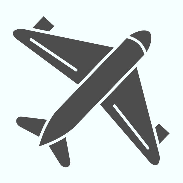 飞机固体图标。飞机插图孤立在白色。平面在空中字形风格的设计，专为网页和应用设计。Eps 10。图片下载