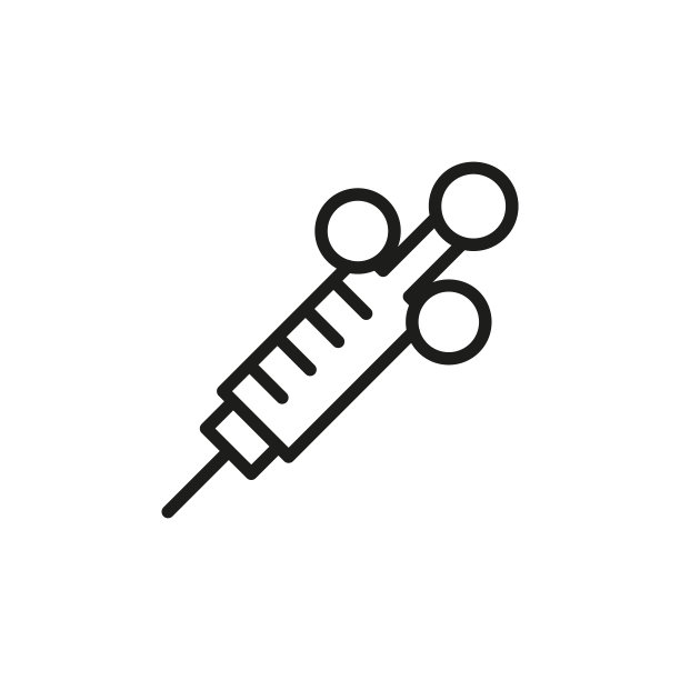 简约注射器线条图标图片下载