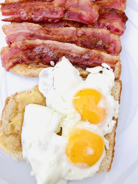 大培根鸡蛋早餐三明治图片下载