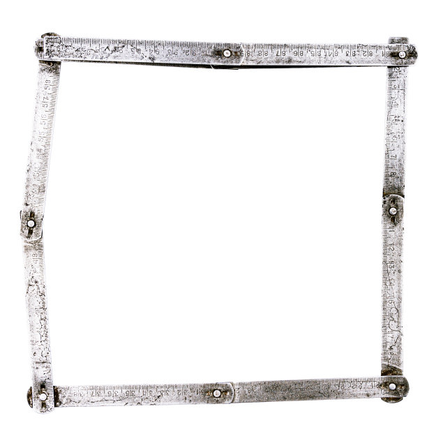 老式折叠垃圾钢尺图片下载