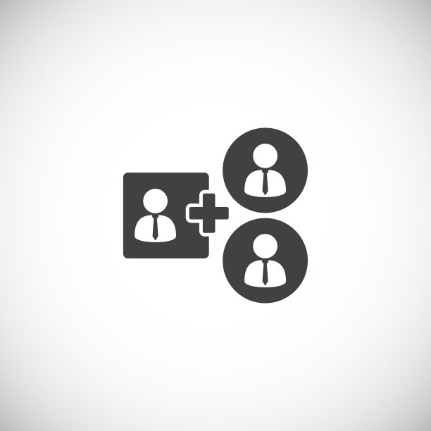 在图形和网页设计的背景上与商业人士相关的图标组。创意插图概念符号的web或移动应用程序。图片下载