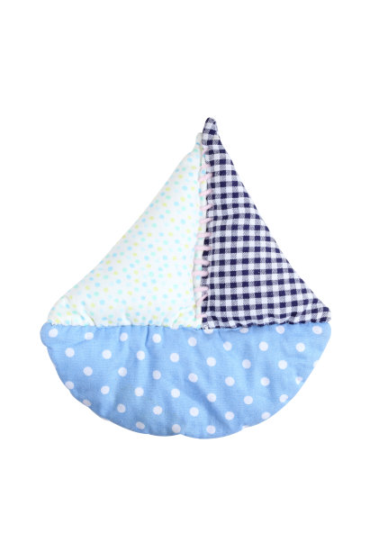 船枕手工孤立在白色背景图片下载