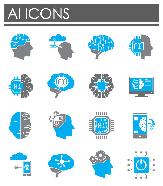 像素灰蓝色的白色背景图片下载