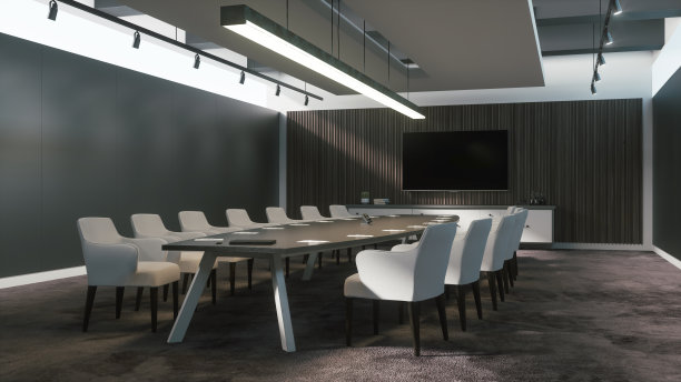 舒适的会议室。三维渲染图片下载