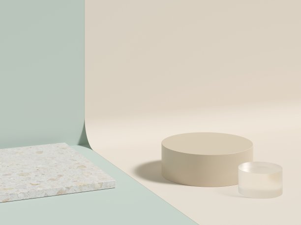 抽象背景模拟场景与几何形状裙房。库存图片图片下载