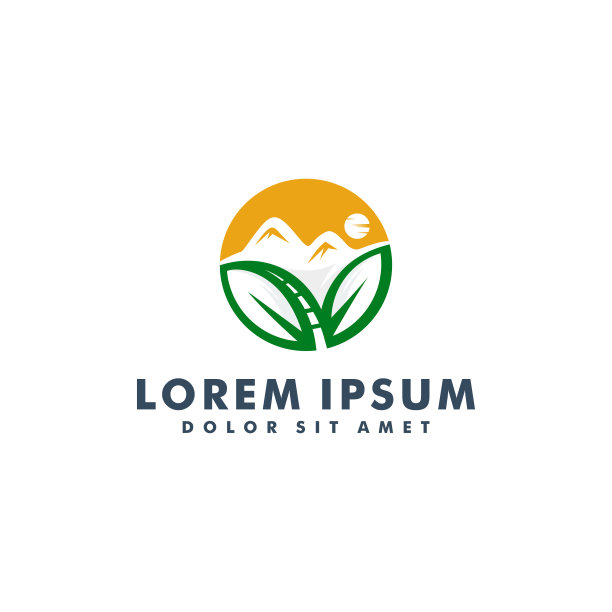 山标志设计矢量插图-05素材图片