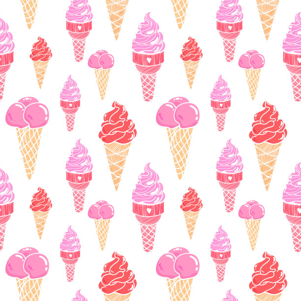 冰淇淋无缝模式3图片下载