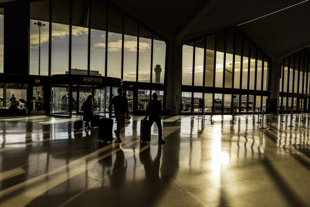 机场航站楼日落旅游图片下载