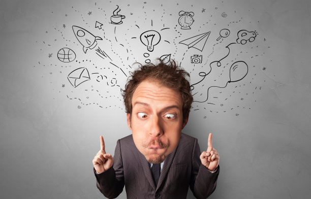 大头在小身体上有图标和符号图片下载